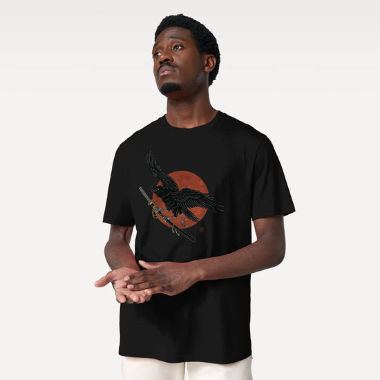Ronin Raven Organic T-shirt - Samurai Original