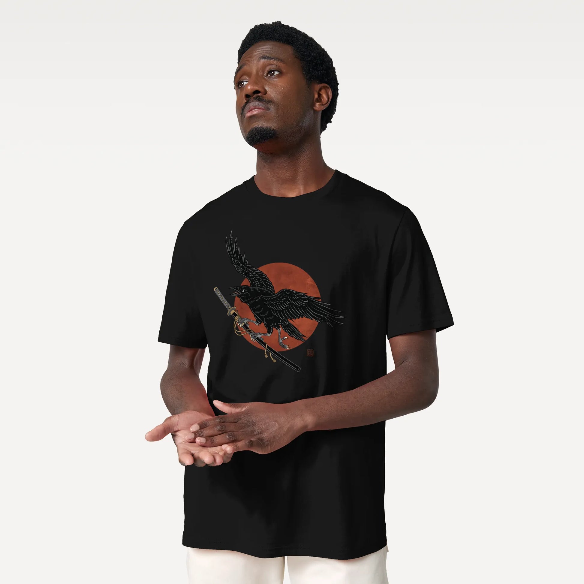 Ronin Raven Organic T-shirt - Samurai Original