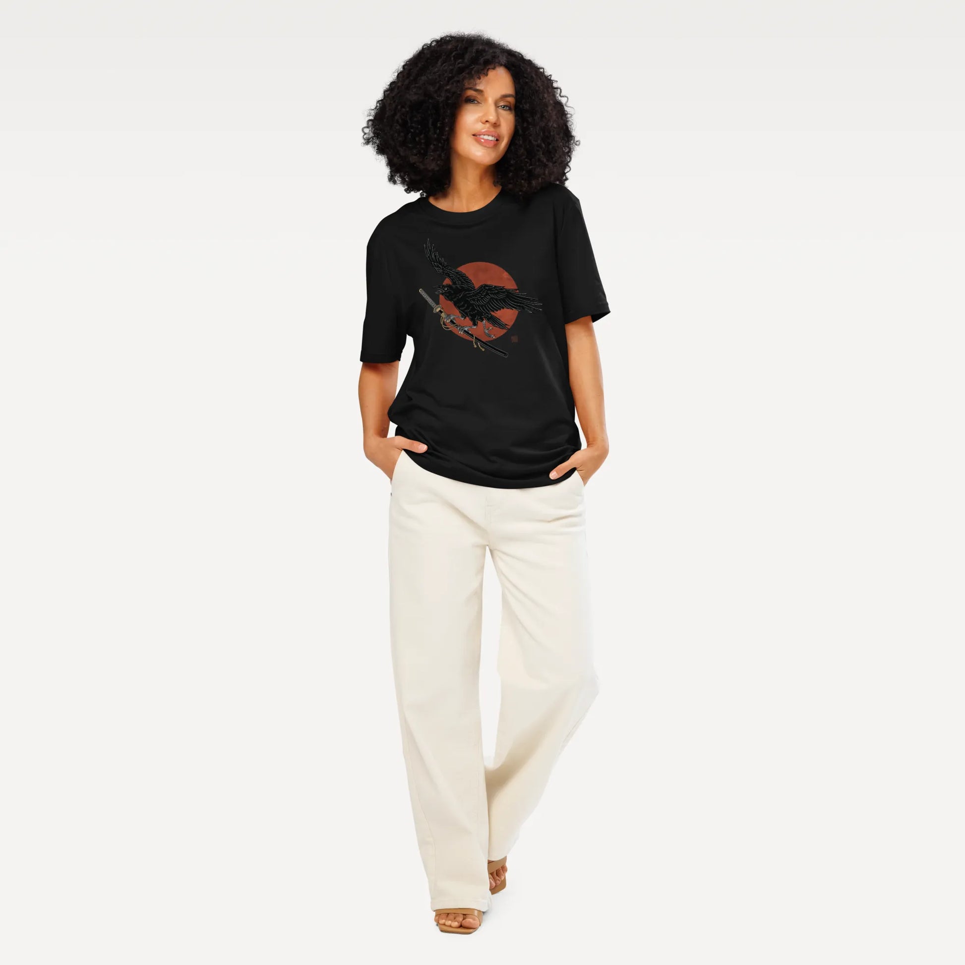 Ronin Raven Organic T-shirt - Samurai Original