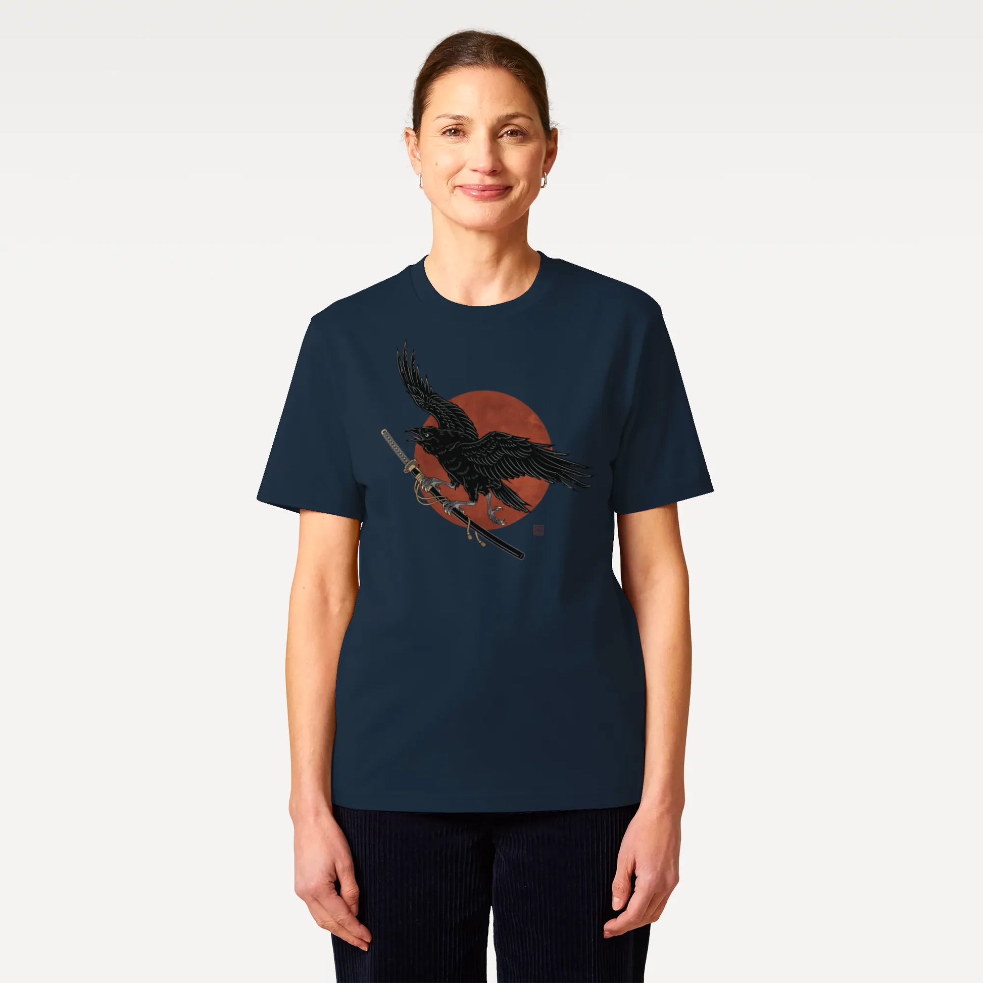 Ronin Raven Organic T-shirt - Samurai Original