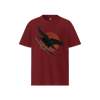 Ronin Raven Organic T-shirt Burgundy - Samurai Original