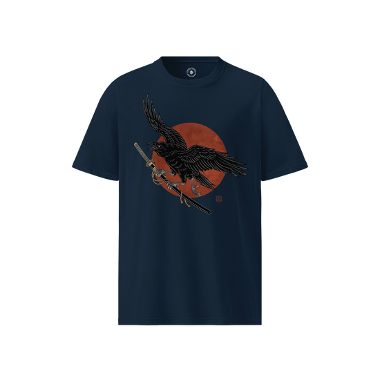 Ronin Raven Organic Cotton T-Shirt - EU Edition French Navy - Samurai Original