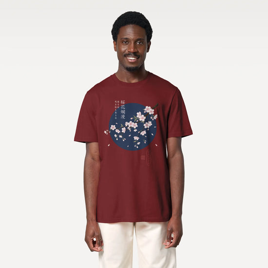 Sakura Blossom Ukiyo-e Organic T-Shirt - Samurai Original