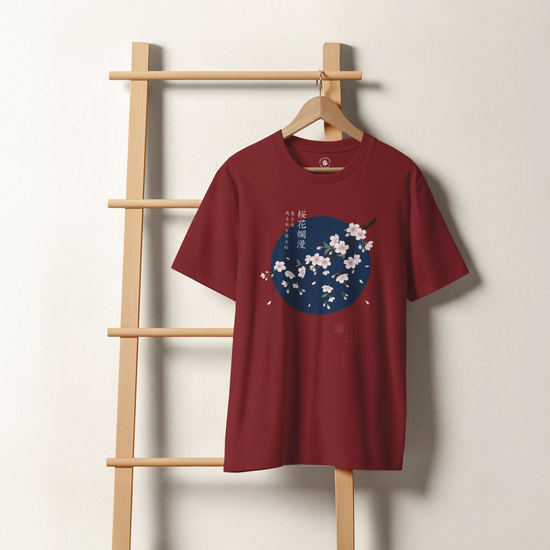 Sakura Blossom Ukiyo-e Organic T-Shirt - Samurai Original