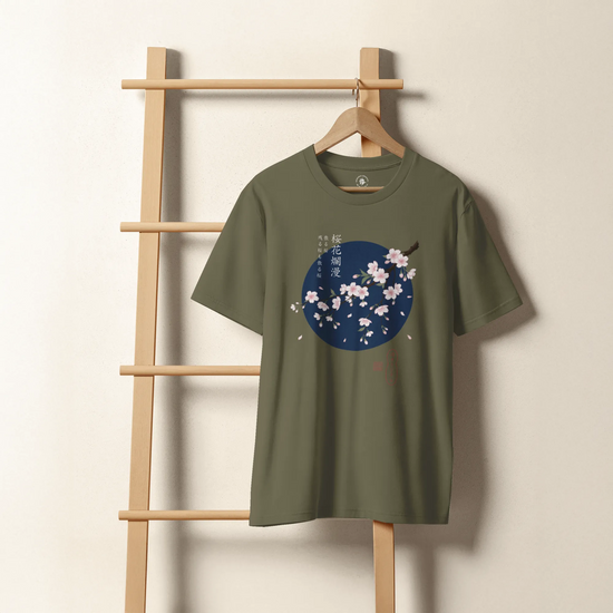 Sakura Blossom Ukiyo-e Organic T-Shirt - Samurai Original