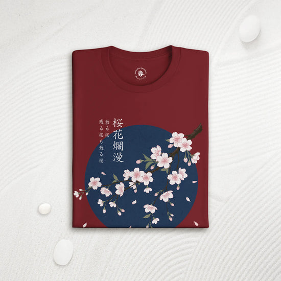 Sakura Blossom Ukiyo-e Organic T-Shirt - Samurai Original