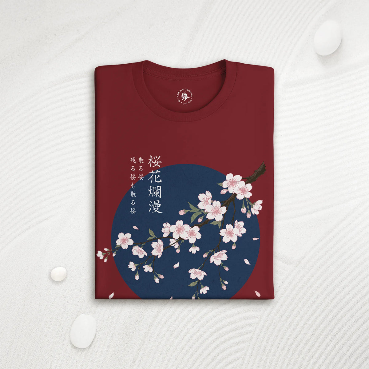 Sakura Blossom Ukiyo-e Organic T-Shirt - Samurai Original
