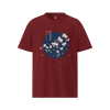 Sakura Blossom Ukiyo-e Organic T-Shirt Burgundy - Samurai Original