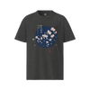 Sakura Blossom Ukiyo-e Organic T-Shirt Dark Heather Grey - Samurai Original