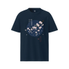 Sakura Blossom Ukiyo-e Organic T-Shirt French Navy - Samurai Original