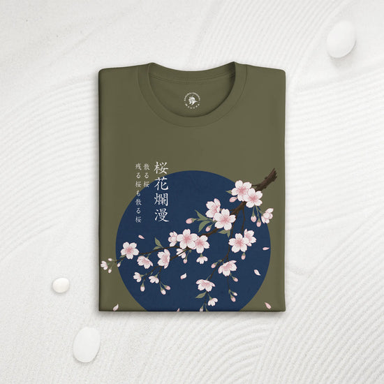 Sakura Blossom Ukiyo-e Organic T-Shirt - Samurai Original