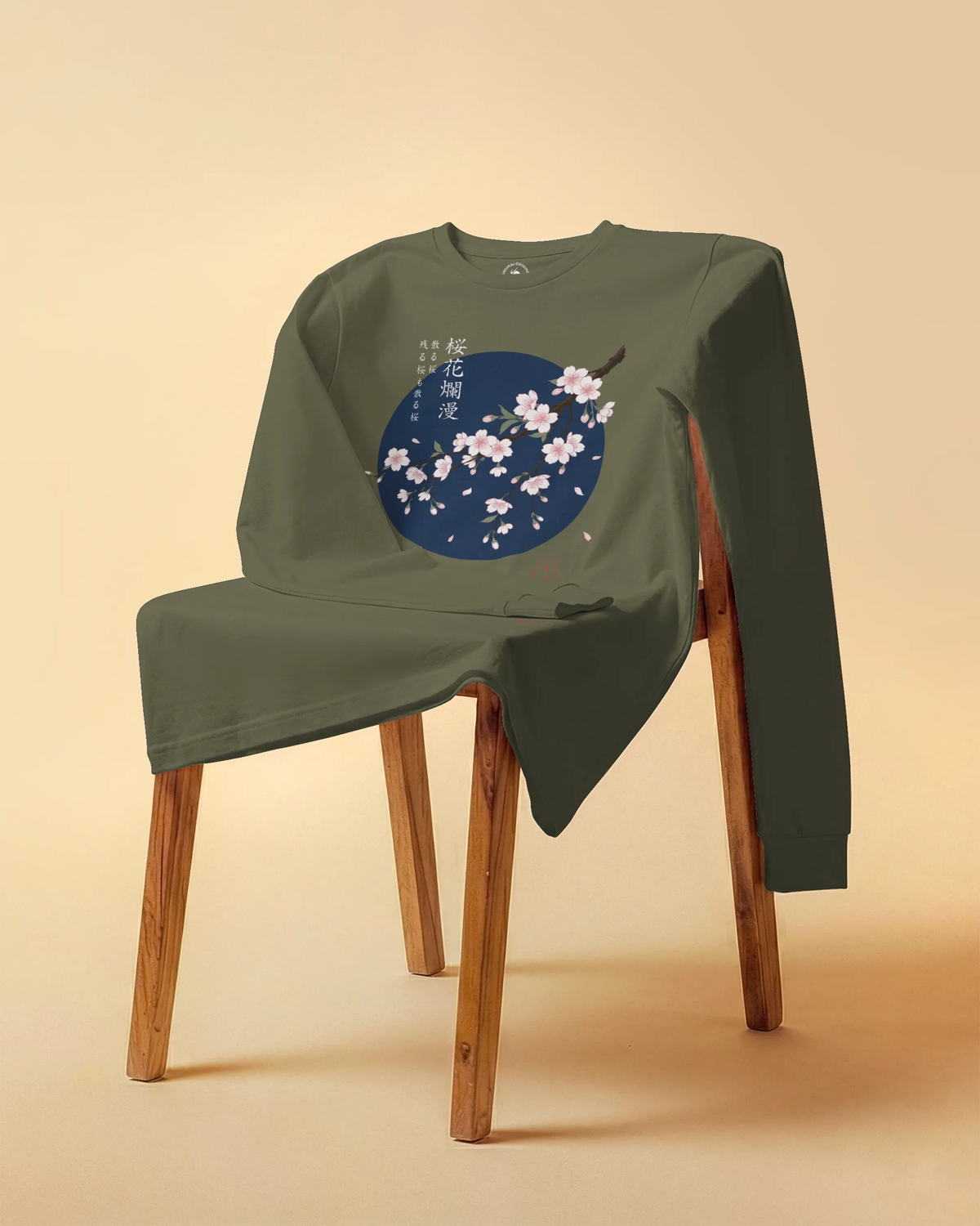 Sakura Blossom Ukiyo-e Unisex Long Sleeve Tee - Samurai Original