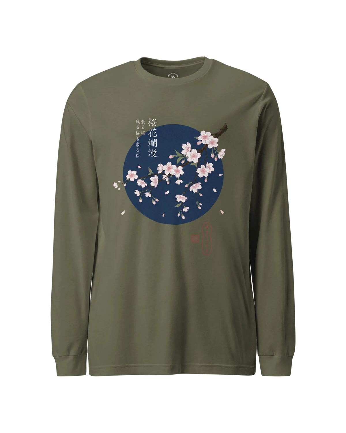 Sakura Blossom Ukiyo-e Unisex Long Sleeve Tee - Samurai Original