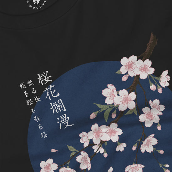 Sakura Blossom Ukiyo-e Unisex Long Sleeve Tee - Samurai Original