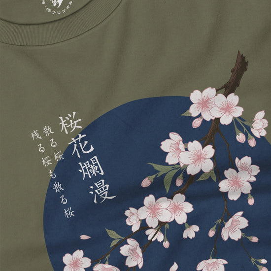 Sakura Blossom Ukiyo-e Unisex Long Sleeve Tee - Samurai Original