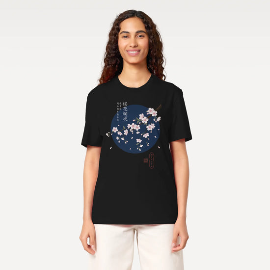 Sakura Blossom Ukiyo-e Organic T-Shirt - Samurai Original