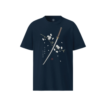 Sakura Katana Samurai Unisex Organic T-shirt