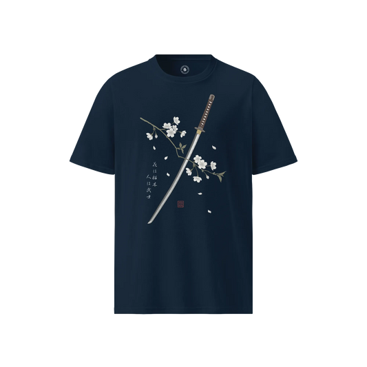 Sakura Katana Samurai Unisex Organic T-shirt