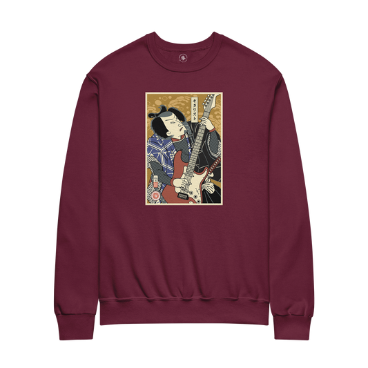 Electric Guitar Samurai Rock Musician Ukiyo-e Unisex Sweatshirt