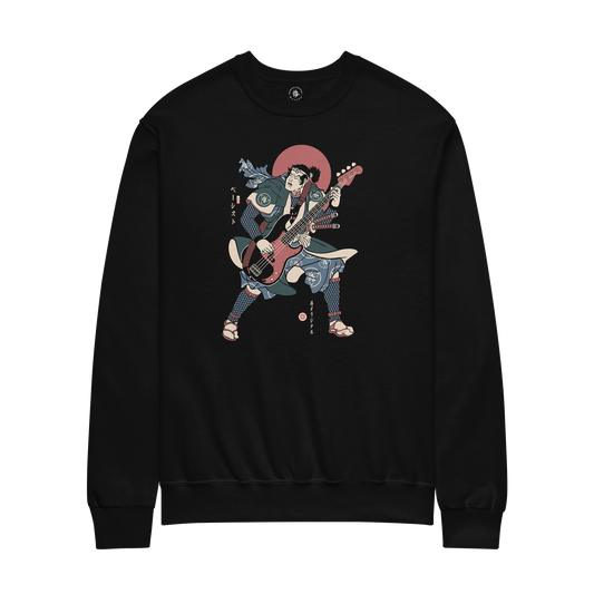 Samurai Zen Bassist Music Ukiyo-e Unisex Sweatshirt
