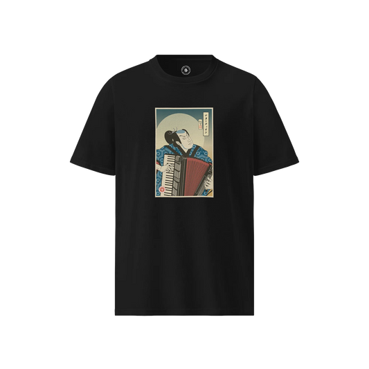 Samurai Accordion Music Ukiyo-e Unisex organic t-shirt