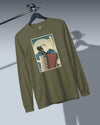 Samurai Accordion Music Ukiyo-e Unisex Long Sleeve Tee
