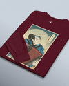 Samurai Accordion Music Ukiyo-e Unisex Long Sleeve Tee