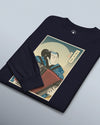 Samurai Accordion Music Ukiyo-e Unisex Long Sleeve Tee