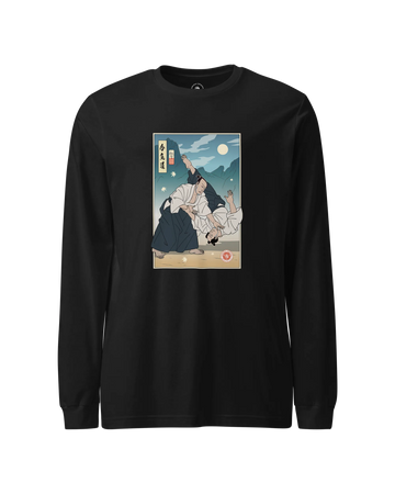 Samurai Aikido Ukiyo-e Unisex Long Sleeve Tee