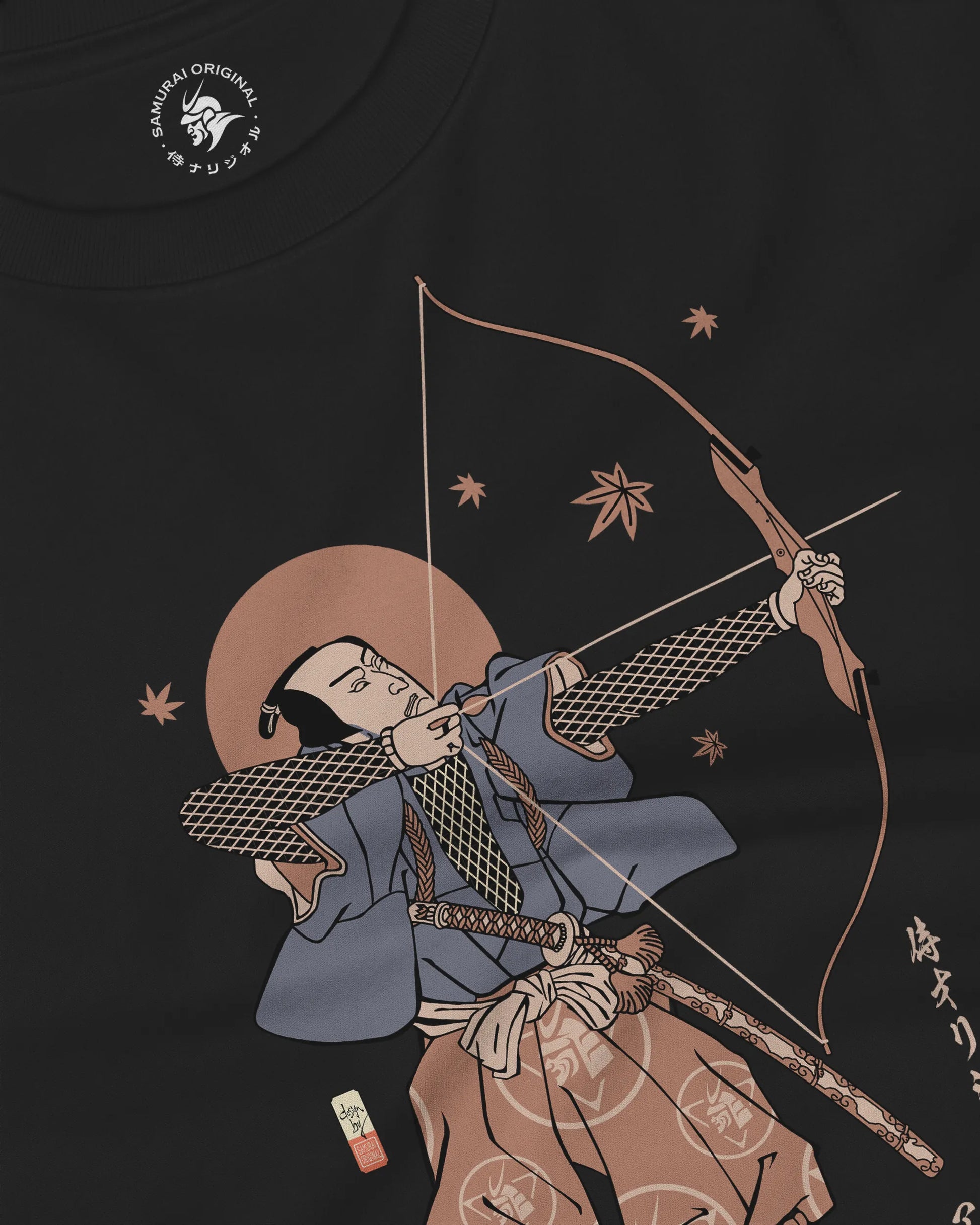 Samurai Archer Ukiyo-e Unisex Long Sleeve Tee - Samurai Original