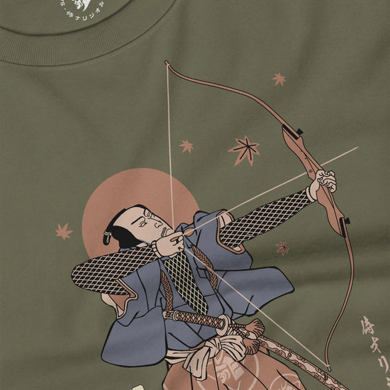 Samurai Archer Ukiyo-e Unisex Long Sleeve Tee - Samurai Original