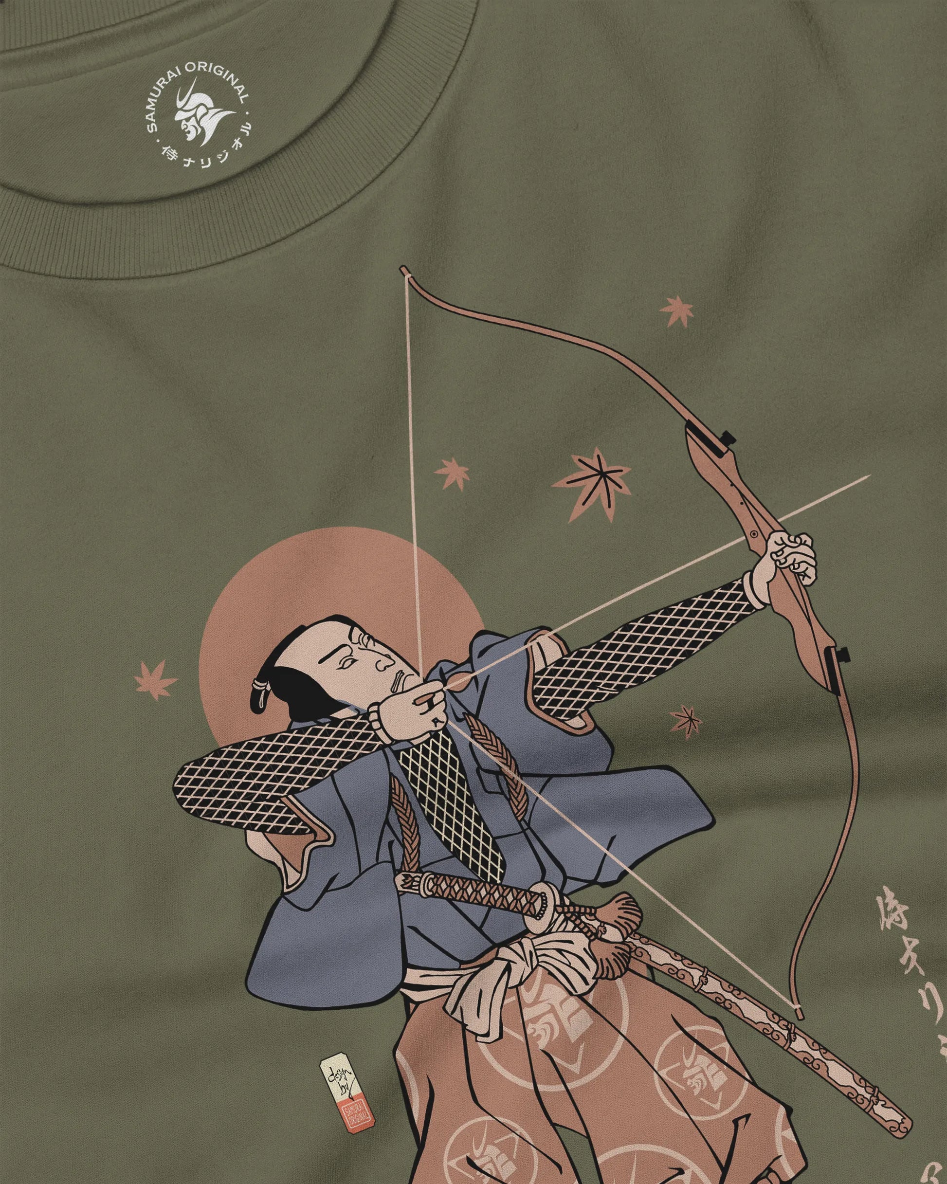 Samurai Archer Ukiyo-e Unisex Long Sleeve Tee - Samurai Original
