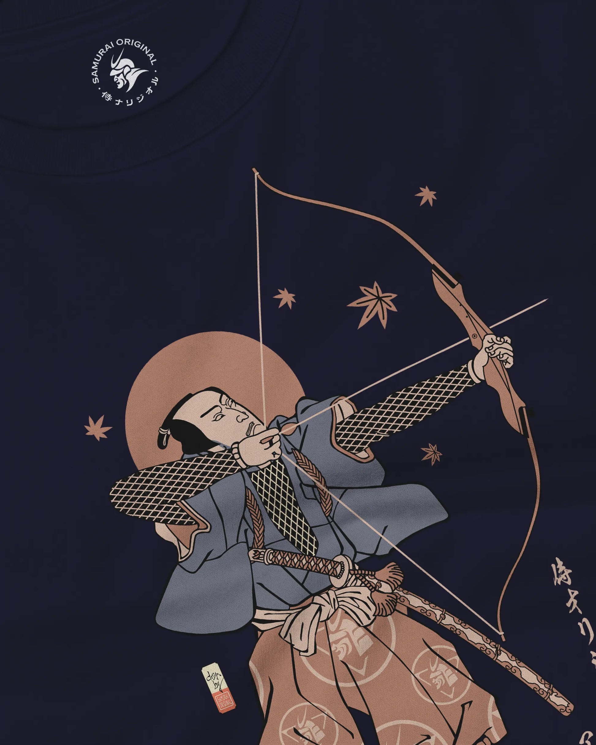 Samurai Archer Ukiyo-e Unisex Long Sleeve Tee - Samurai Original