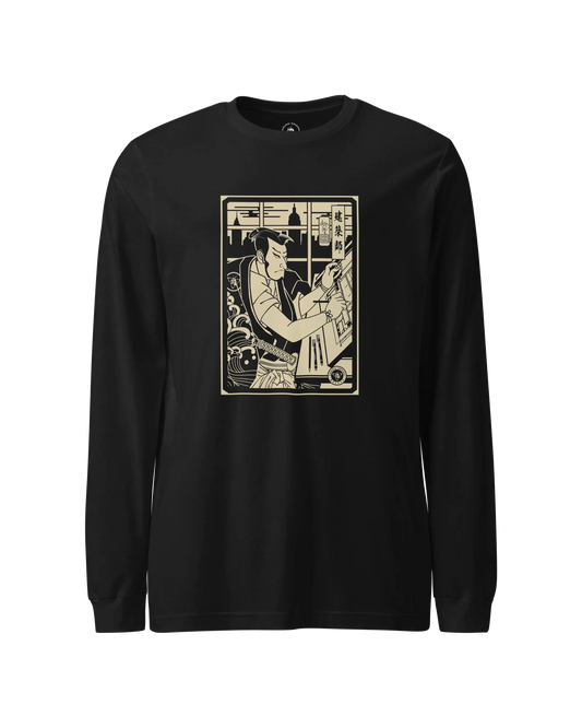Samurai Architect Ukiyo-e Unisex Long Sleeve Tee