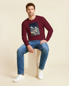 Samurai Astronomy Telescope Ukiyo-e Unisex Long Sleeve Tee - Samurai Original