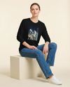 Samurai Astronomy Telescope Ukiyo-e Unisex Long Sleeve Tee - Samurai Original