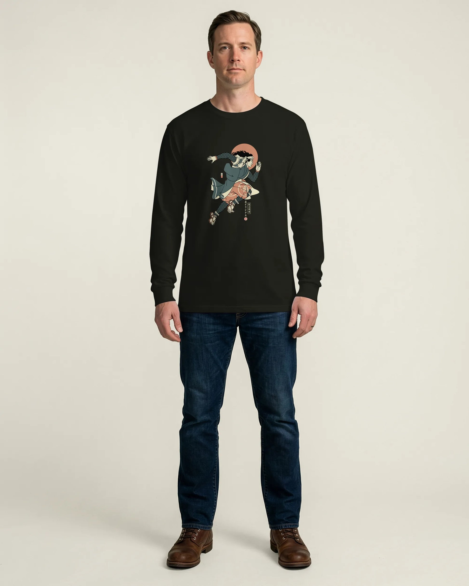 Samurai Athletics Ukiyo-e Unisex Long Sleeve Tee - Samurai Original