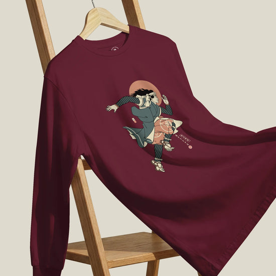 Samurai Athletics Ukiyo-e Unisex Long Sleeve Tee - Samurai Original