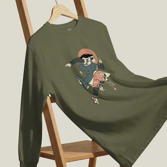 Samurai Athletics Ukiyo-e Unisex Long Sleeve Tee - Samurai Original