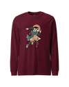 Samurai Athletics Ukiyo-e Unisex Long Sleeve Tee Maroon - Samurai Original
