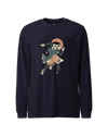 Samurai Athletics Ukiyo-e Unisex Long Sleeve Tee Navy - Samurai Original
