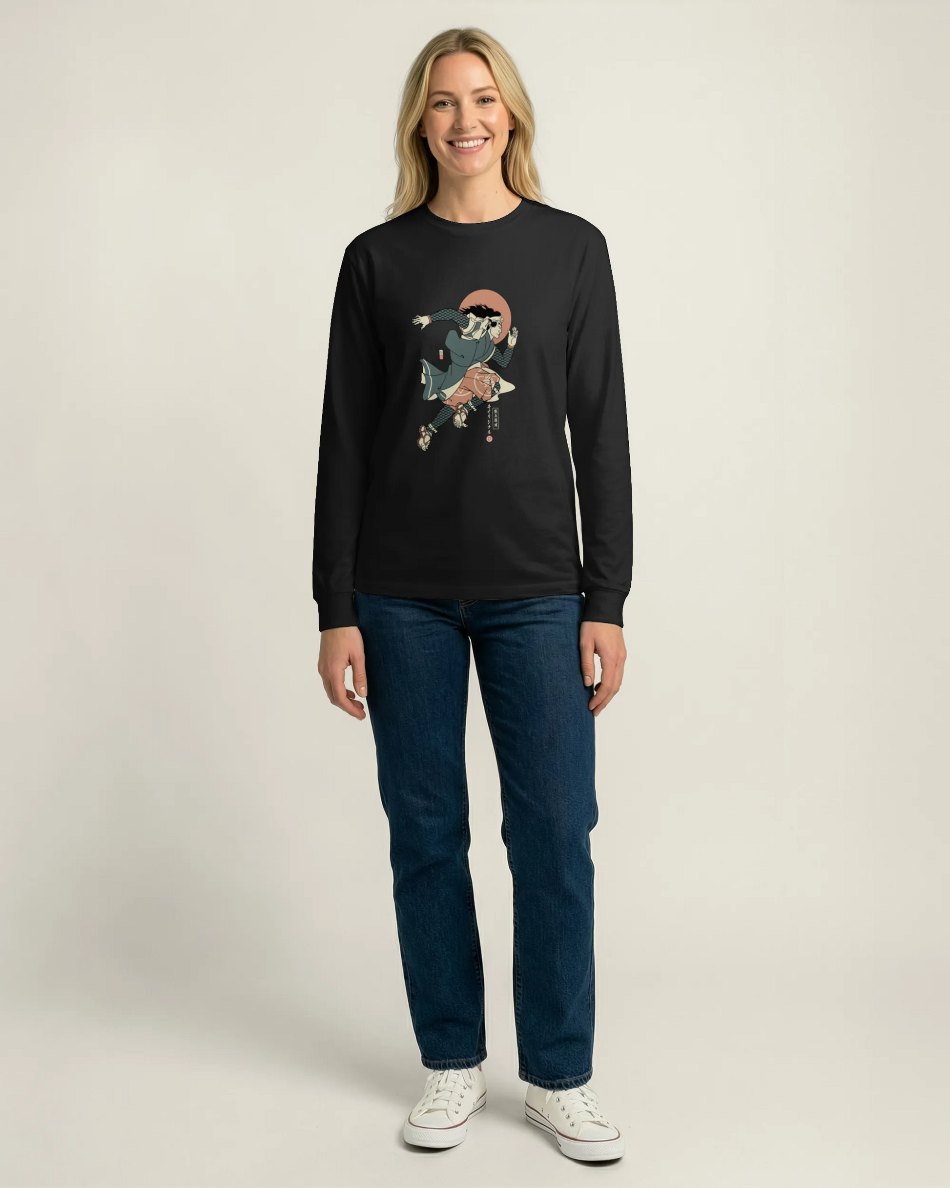 Samurai Athletics Ukiyo-e Unisex Long Sleeve Tee - Samurai Original