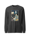 Samurai Audio Engineer Ukiyo-e Unisex Long Sleeve Tee Dark Grey Heather - Samurai Original