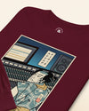 Samurai Audio Engineer Ukiyo-e Unisex Long Sleeve Tee - Samurai Original
