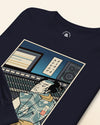 Samurai Audio Engineer Ukiyo-e Unisex Long Sleeve Tee - Samurai Original