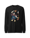 Samurai BBQ Barbecue Funny Ukiyo-e Unisex Long Sleeve Tee