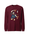 Samurai BBQ Barbecue Funny Ukiyo-e Unisex Long Sleeve Tee