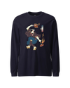 Samurai BBQ Barbecue Funny Ukiyo-e Unisex Long Sleeve Tee