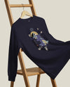 Samurai Badminton Ukiyo-e Unisex Long Sleeve Tee No.1 - Samurai Original