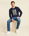 Samurai Barista Coffee Ukiyo-e Unisex Long Sleeve Tee - Samurai Original